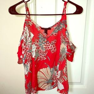 Forever 21 Red Off the Shoulder top